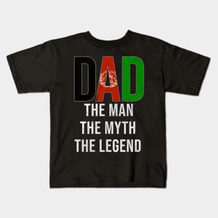 Afghanistan Dad The Man The Myth The Legend - Gift for Afghanistani Dad With Roots From Kids T-Shirt